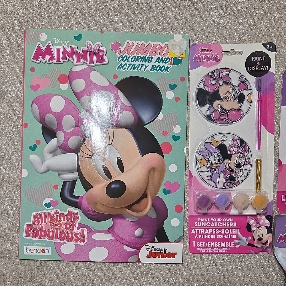 Valentines Day Disney Minnie Mouse Coloring and Activity Set with Pink Accents - Picture 3 of 5